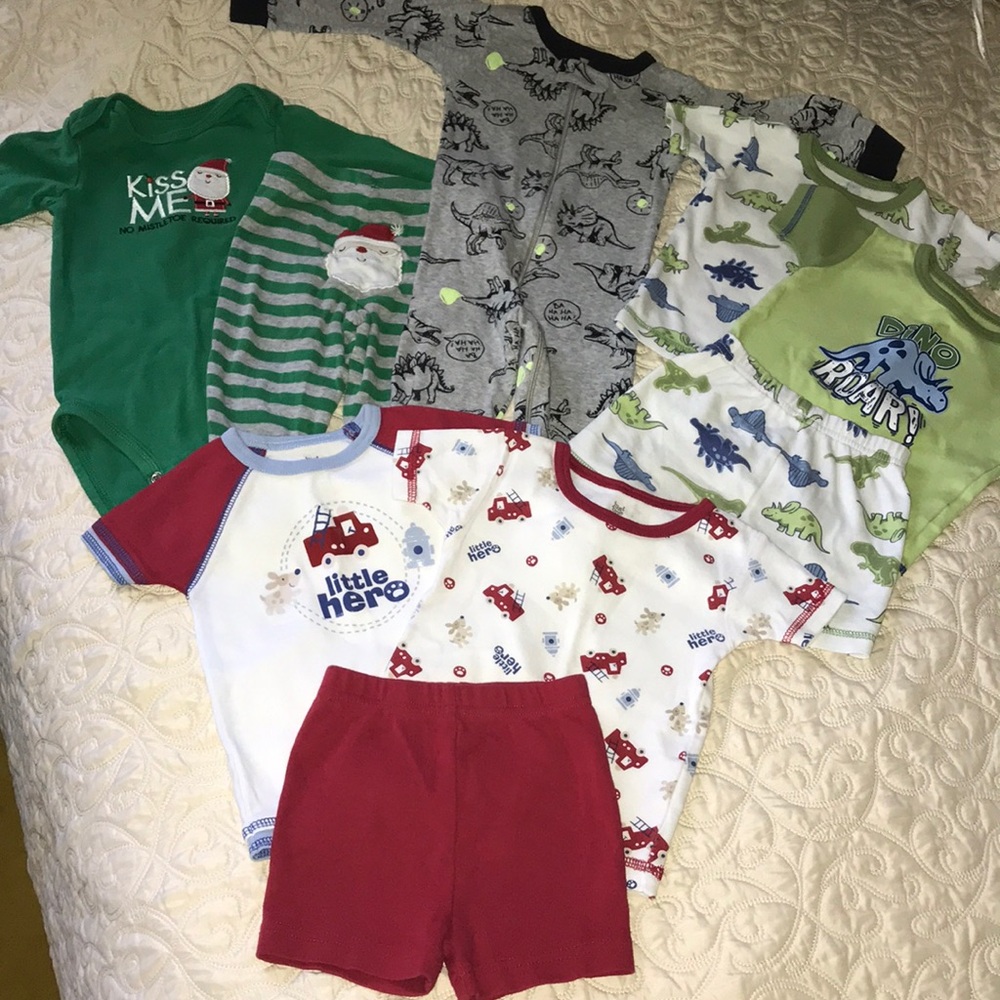Lot of Boys 12 month Pajamas